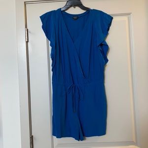 Loft Blue Romper with Pockets